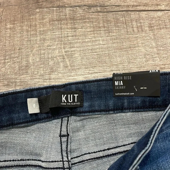 NWT!! KUT From The Kloth - Mia High-Rise Skinny-Button Fly in Keep - Size 0 - Picture 9 of 12